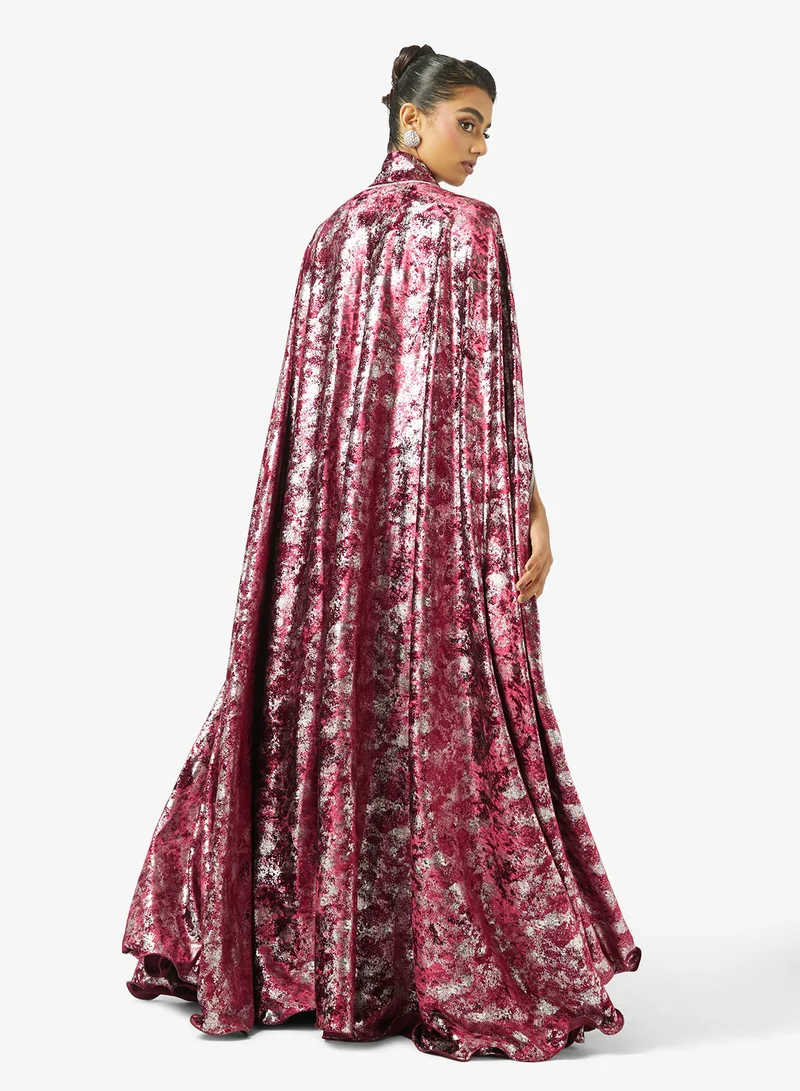 Golden Apple Tie-Up Metallic Kaftan